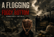 A Flogging at Foggy Bottom: When Democracy Feels Like a Show You Can’t Stop Watching